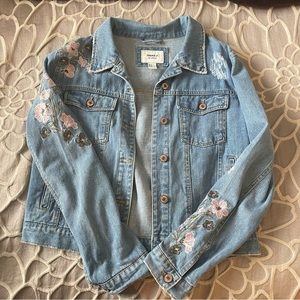 Floral Denim Jacket